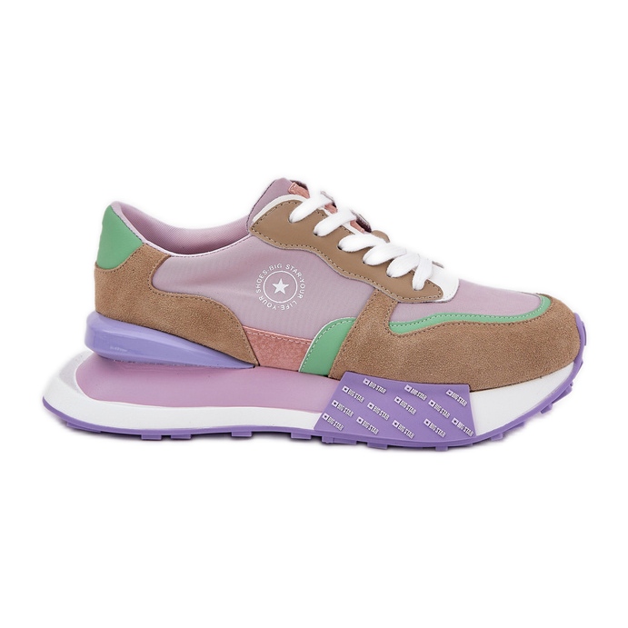 Big Star Ženske tenisice za antilop na Velikoj zvijezdi RR274815 Hi-Polish Pink System platforma ružičasta