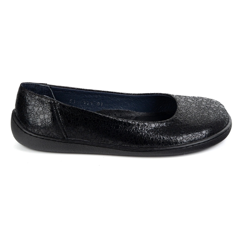 Olivier Bosone ženske minimalističke kožne cipele skliznule su 1771Pol crne oči crno