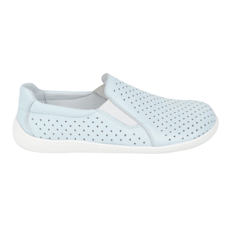 Olivier Bosonoge ženske kožne cipele minimalističke otvorene otvorene 1308pol plave plava