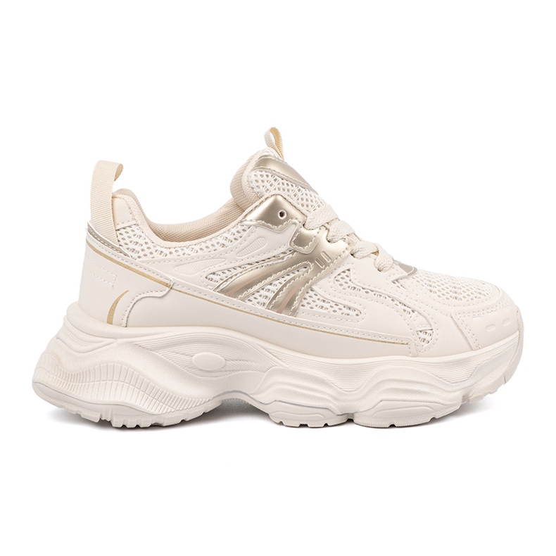 Lagane bež tenisice na gustom potplatu