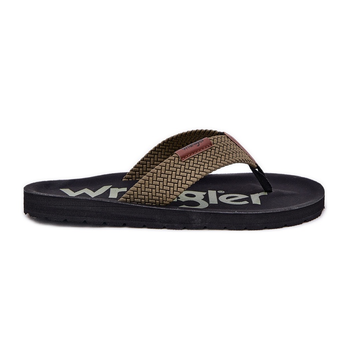 Muški flip -flops wrangler Zane flipflop muškarci nisko 20251044.20251044.57b Green zelena