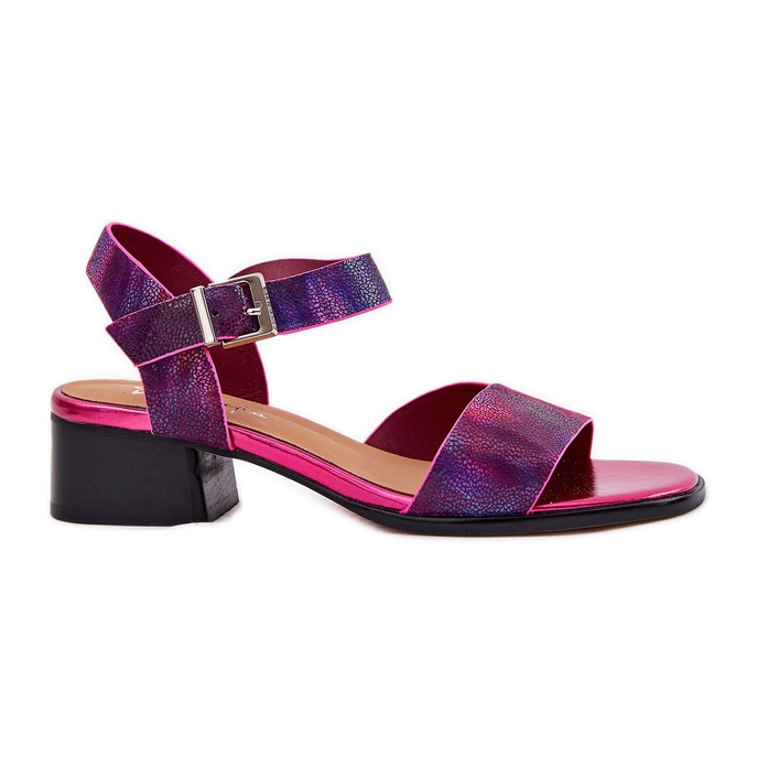 Maciejka N6802-15 kožne nogometne sandale ružičasta