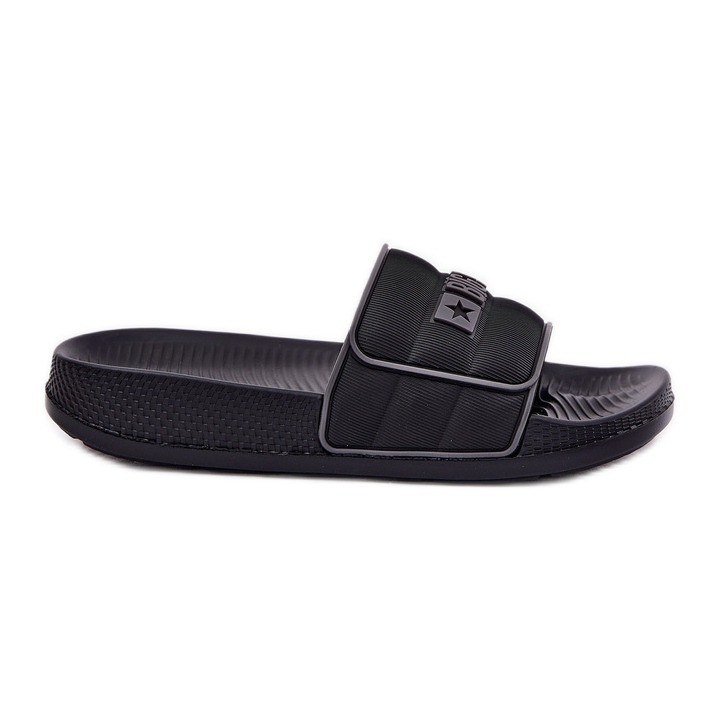 Big Star Muška velika zvijezda RR174A043 Black Flip -flops crno