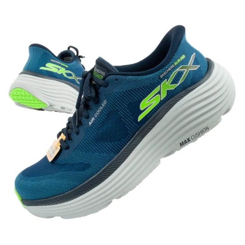 Cipele za trčanje Skechers Max Jastuk za jastuk -Us 220611/nvy plava