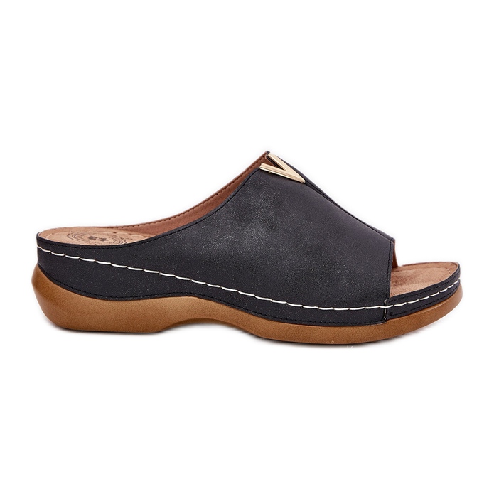 EVento Udobni ženski klinovi Crni klinovi crno