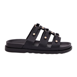 Inna Ženske papuče s crnim prugama crna