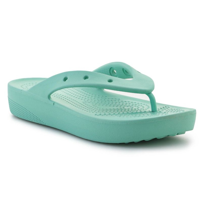 Flip-flops crocs classic platform flip kisik 207714-3ug zelena
