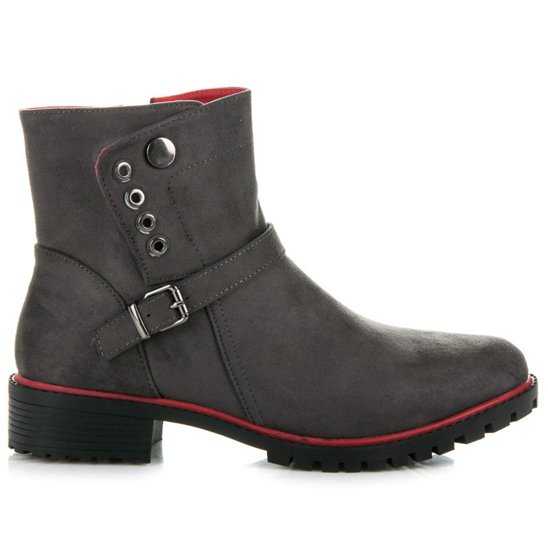 Seastar Čizme od antilopa s patentnim zatvaračem siva