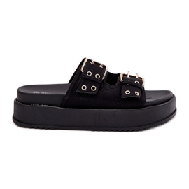 Inna Ženski klip s stezaljkama na platformi crno crna