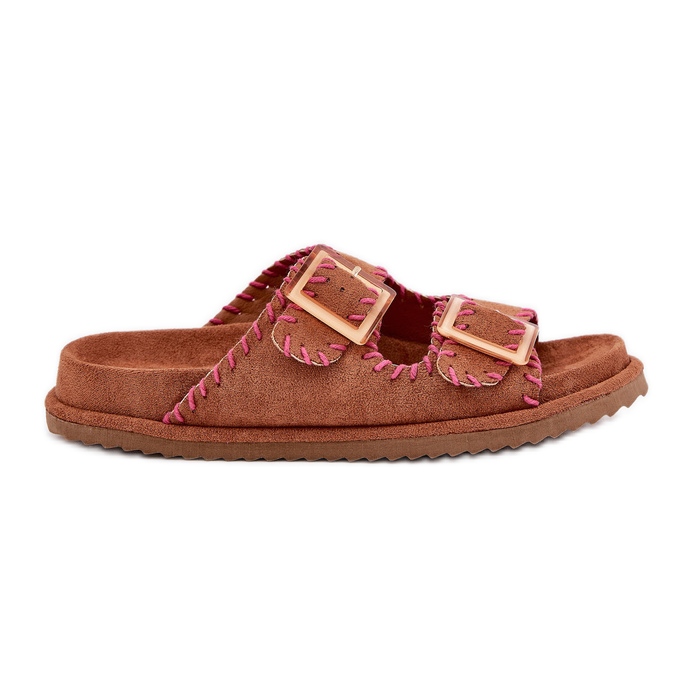 Inna Ženski klip s kopčama i ukrasna deva smeđa