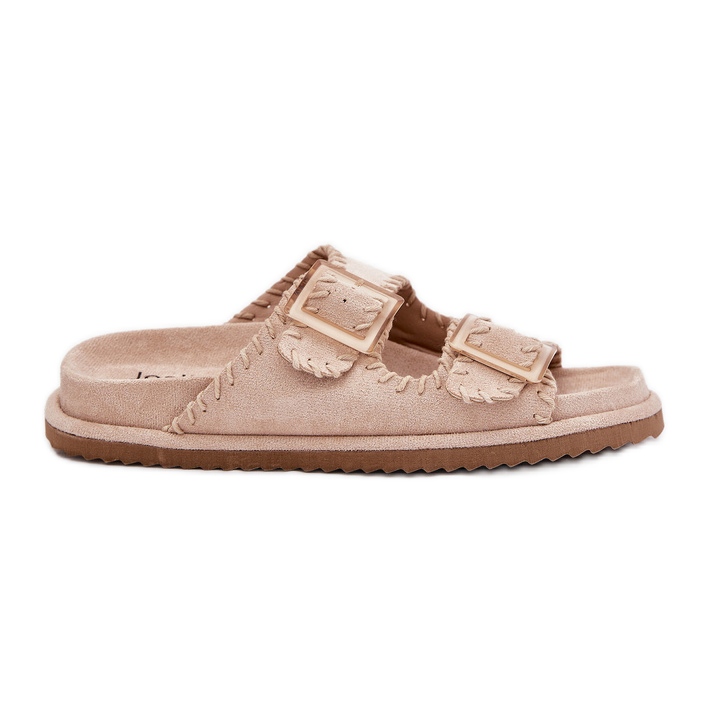 Inna Ženski klip s kopčama i ukrasnim bež rubu