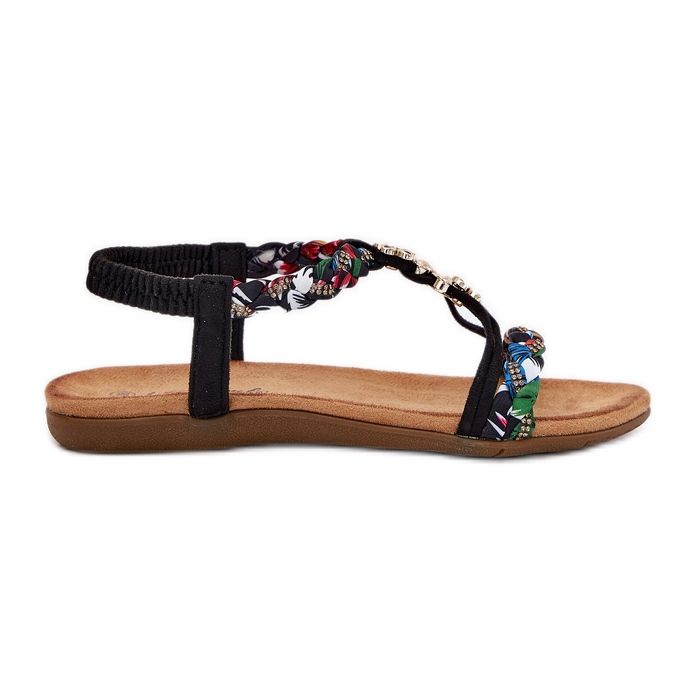 EVento Ženske sandale s igle i pletenice crne crno