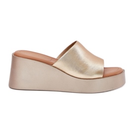 Inna Ženski prelepovi na klinu Eco kože zlatno zlatni