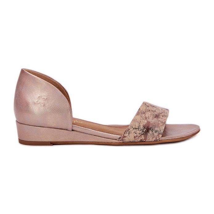 Maciejka kožne sandale 01971-71 PLN zlatna