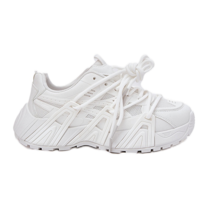 Ženske tenisice s dvostrukim vezanjem bijele boje bijela