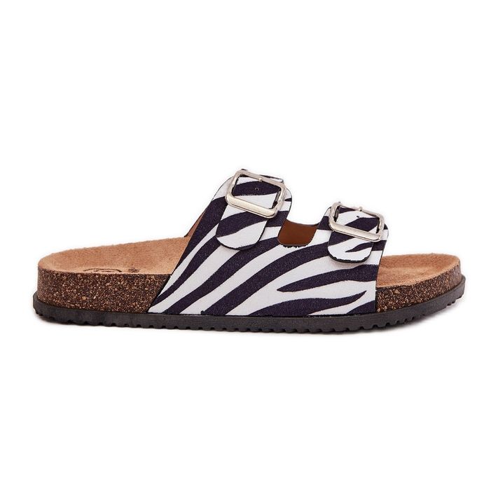 Inna Ženski klip s kopčama od zebre bijela