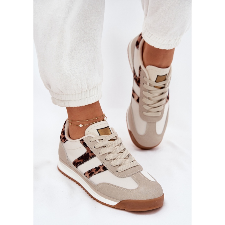 Niske tenisice za žene bež leoparda