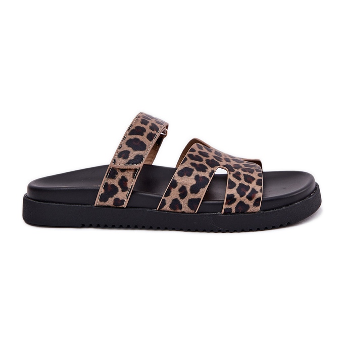 Vinceza Ženski prelepozi s Vincezom 17401 Velcro Leopard smeđa
