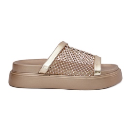 S.Barski Ukrašeni ženski jastuci na platformi s mrežicom S. Barski My51-016 Złote zlatni