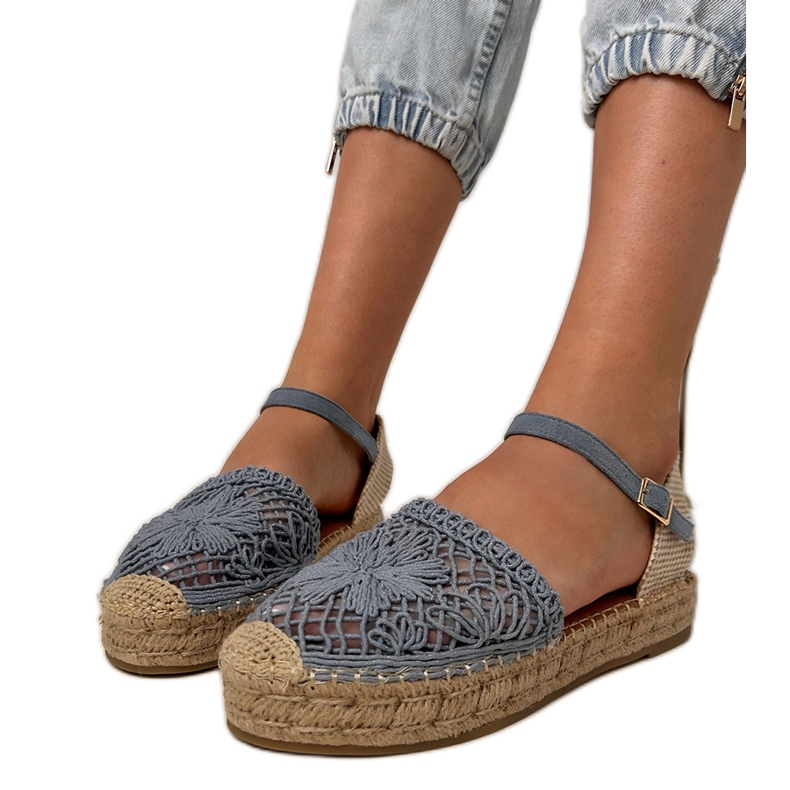 Plave espadrile sandale plava