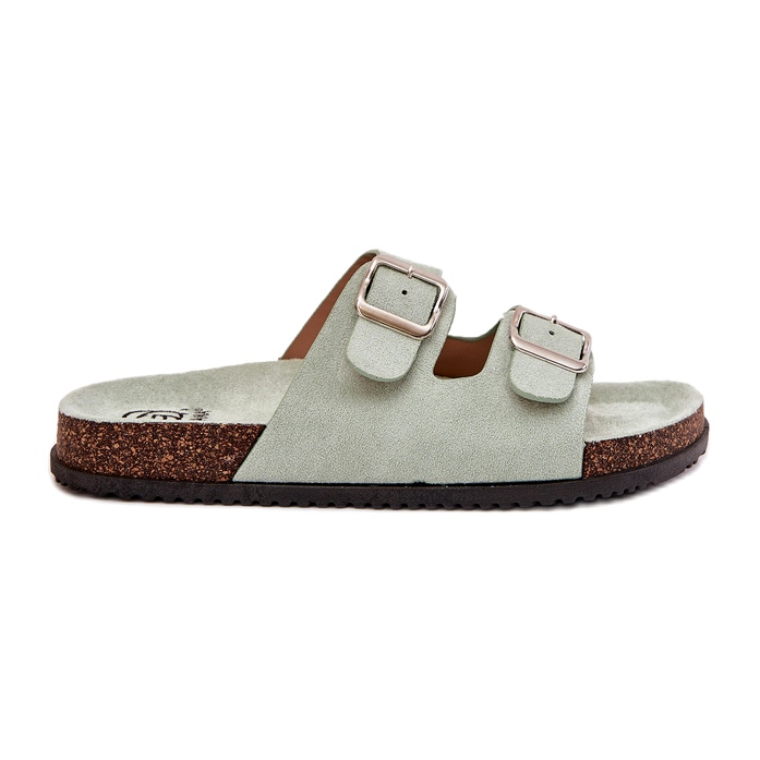 Ženski klip s kopčama metvice zelena