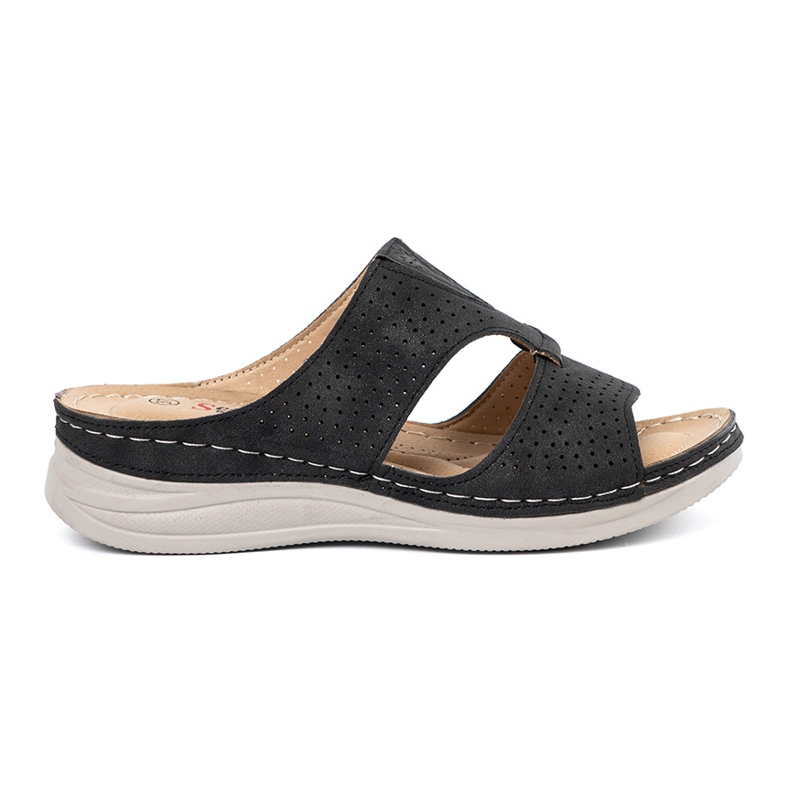Seastar Crni udoban rez -out flip flops crno