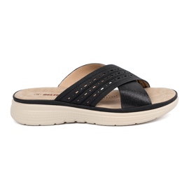 Crne papuče na platformi crna