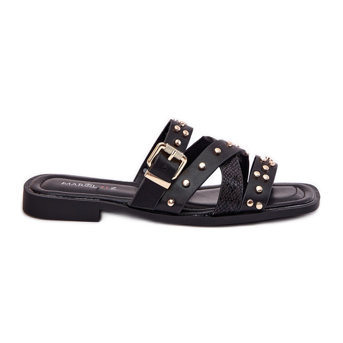 Ukrašeni ženski ravni -ženski kapljice s prugama s prugama i crnom stezaljkom