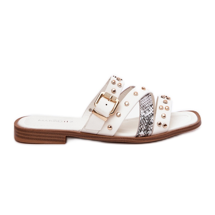 Ukrašeni ženski ravni -ženski kapljice s prugama s prugama i bijelom stezaljkom bijela