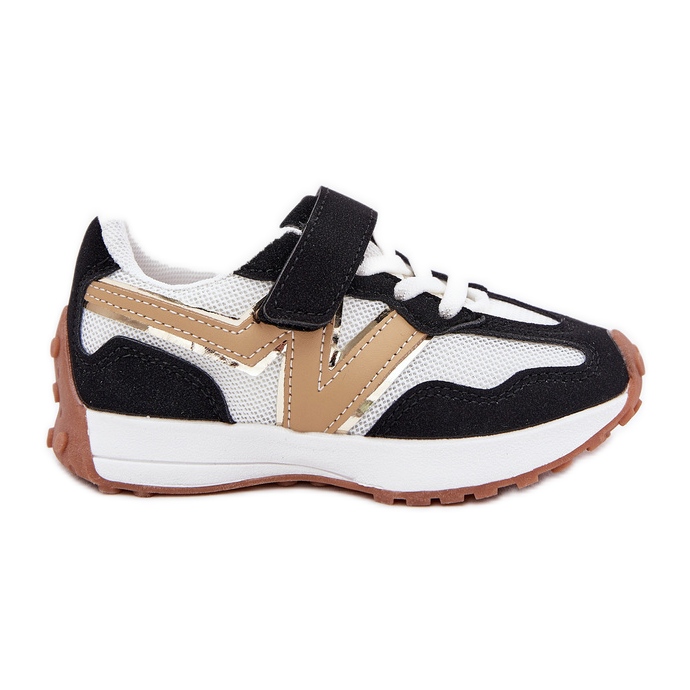 Dječje tenisice s bijelim i bijelim čičak crno