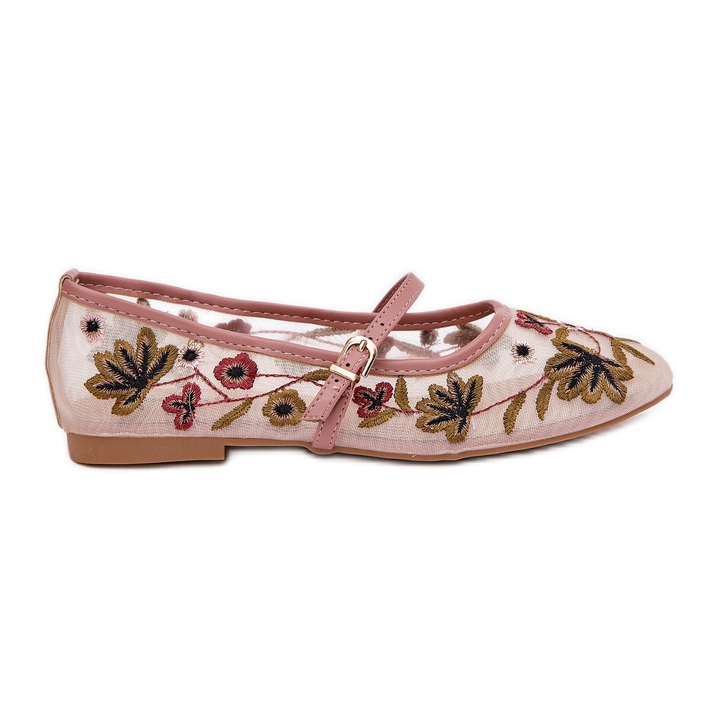 Balerine s vezom i ružičastim pojasom ružičasta