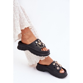 Ženske pjenasti lete od zlatnih igle crnih igle crna