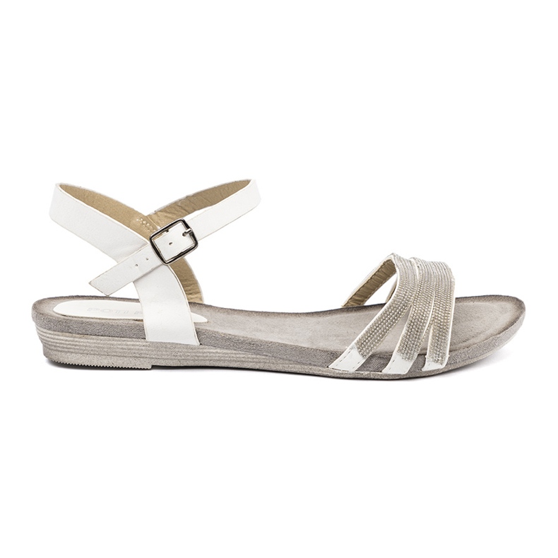 Shelvt Moderne ženske sandale sa sjajnim prugama raznobojna