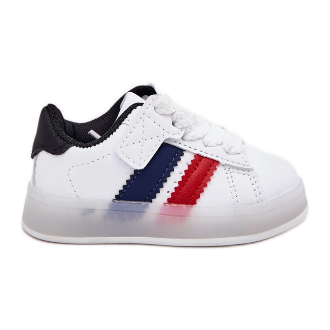 Dječje tenisice sportske cipele s užarenim bijelim i bijelim potplatom bijela