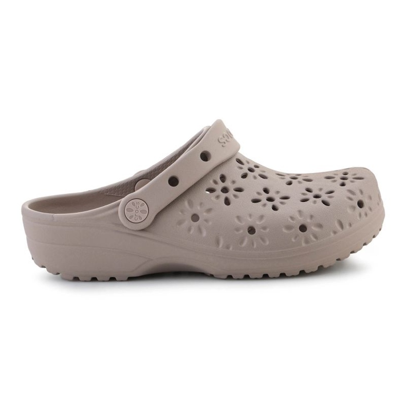 Crocs Classic Cvjetna izrezana klompa 210927-214 bež
