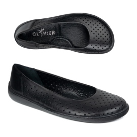 Olivier Bosonogi ženske pumpe ubijene 1771Pol crno perforirano crna