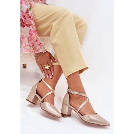 Pumpe na Eco Leather Post Sergio Leone SK830 PLN zlatni