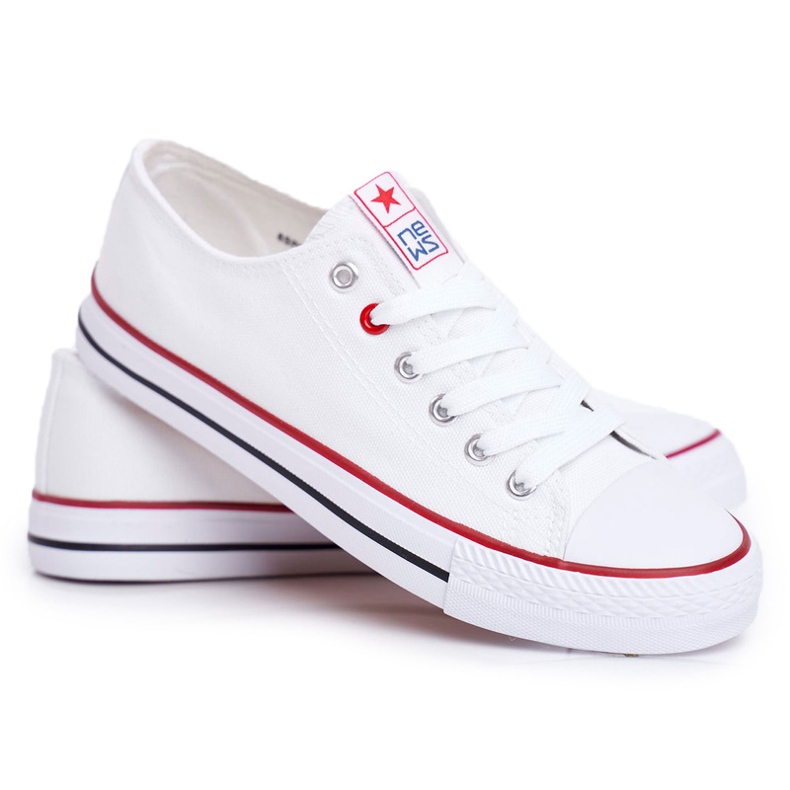 News Ženske platnene tenisice, bijele bijela