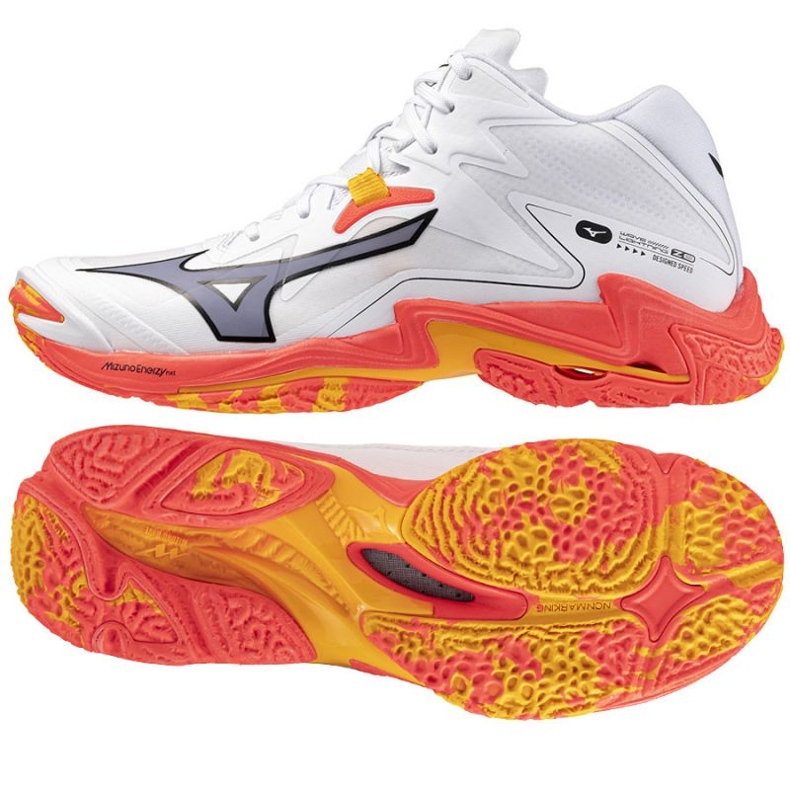 Mizuno Wave Lightning Z8 Mid V1GA240598 odbojkaške cipele bijela
