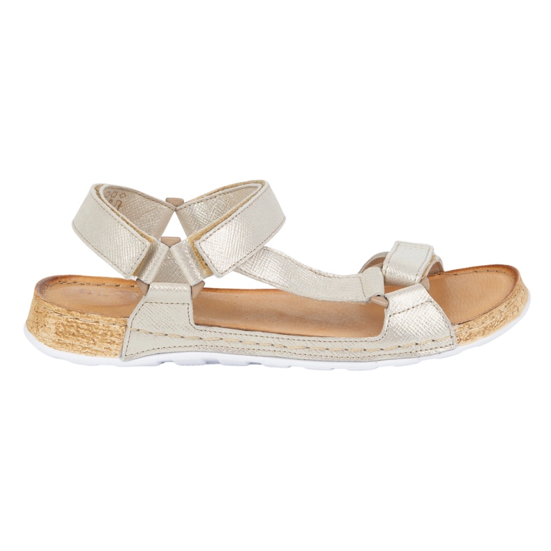 Olivier Ženske sandale bosonogi kallia kože zlatna