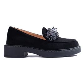 W. Potocki Ženski eko-dijel Potocki Loafers Black 12058bk crna
