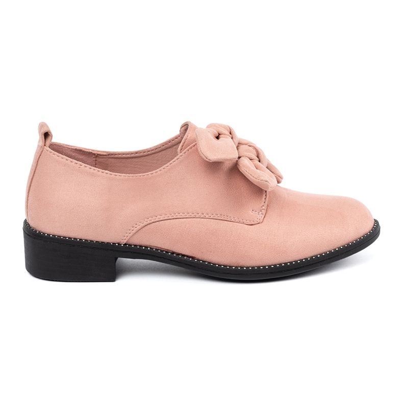 Seastar Svijetlo ružičaste cipele od antilop s ukrasnim lukom ružičasta