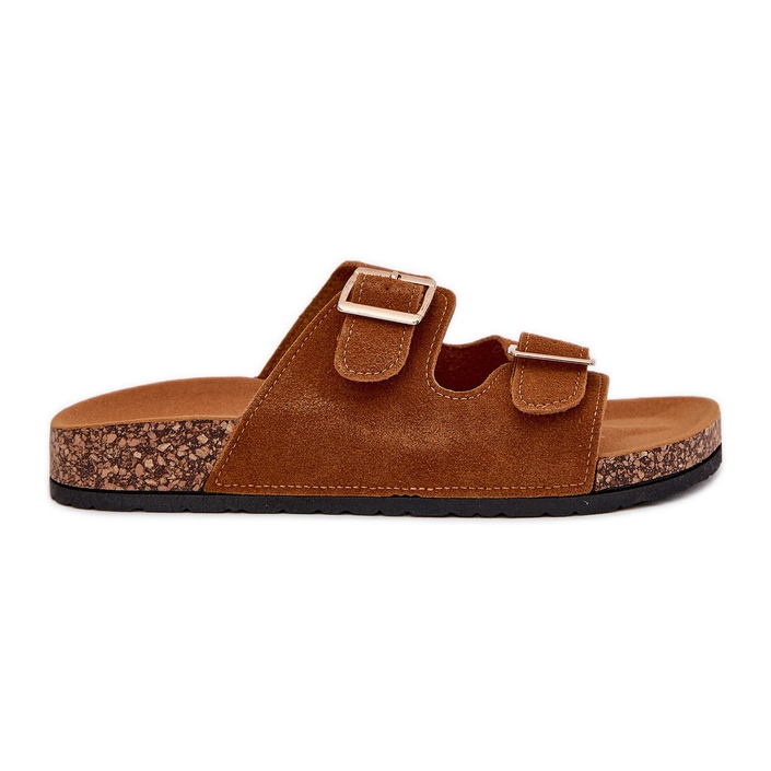 Boto Ženski prelepoljci sa zlatnim stezaljkama i šavovima od lukava kamile smeđa