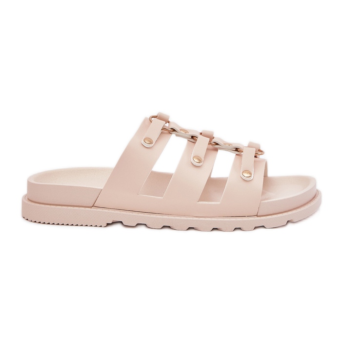 Boto Ženski prelepovi s prugama lagano bež pasiriela