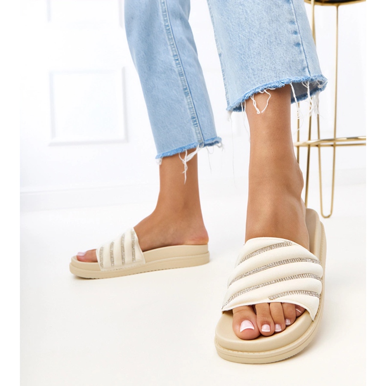 Beige Flip jarpovi s kardon cirkonima plava