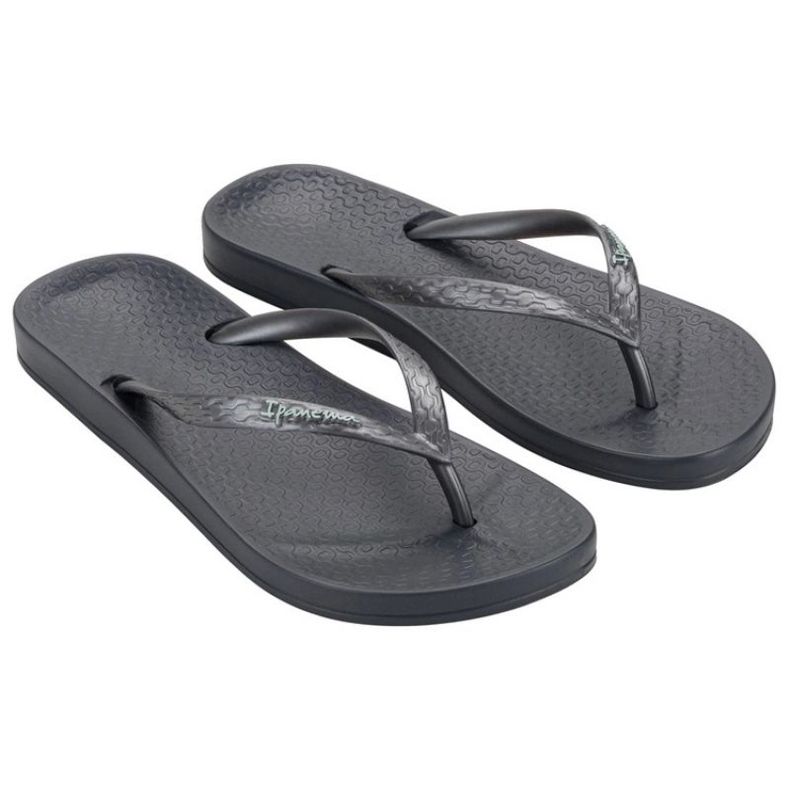 Ženski iPanema flip -flops Anatomica 81030 BB624 Black siva