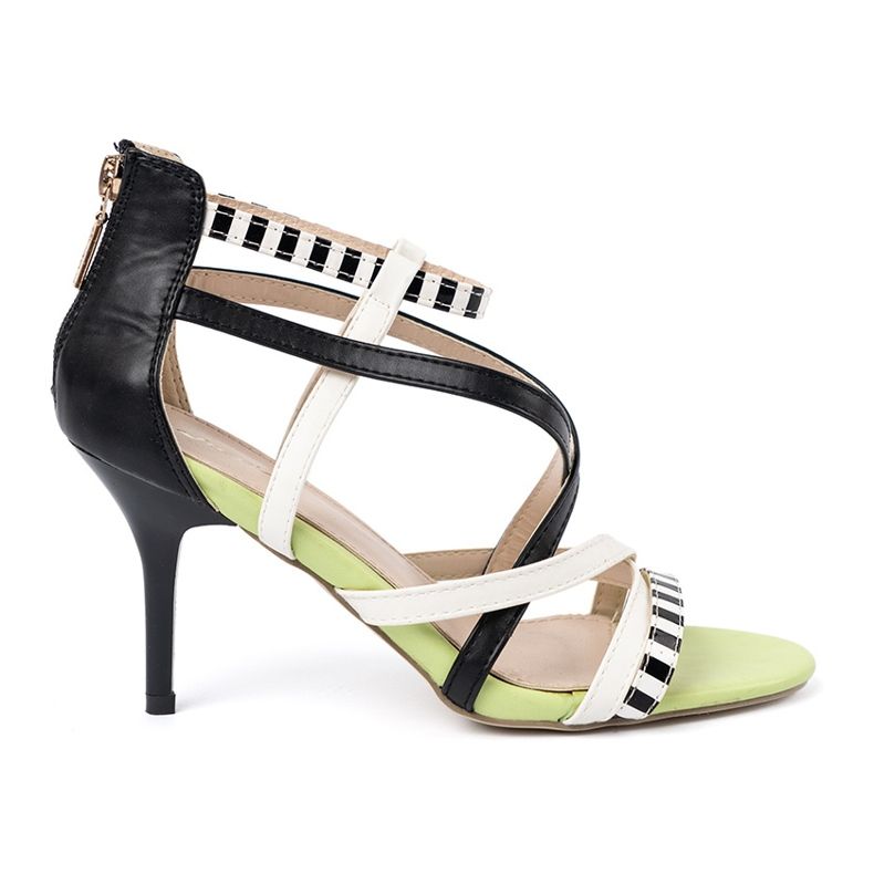 Shelvt Sandale na prugastom pin raznobojna