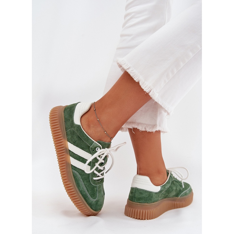 Boto Ženske tenisice za antilop na platformi Green Venera zelena