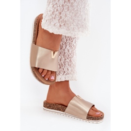 Boto Ženski okretni lepci na plutanoj platformi s ukrasnim detaljima zlata Vessira zlatni