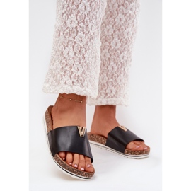 Boto Ženski okretni lepci na plutanoj platformi s ukrasnim detaljima crni vessira crna